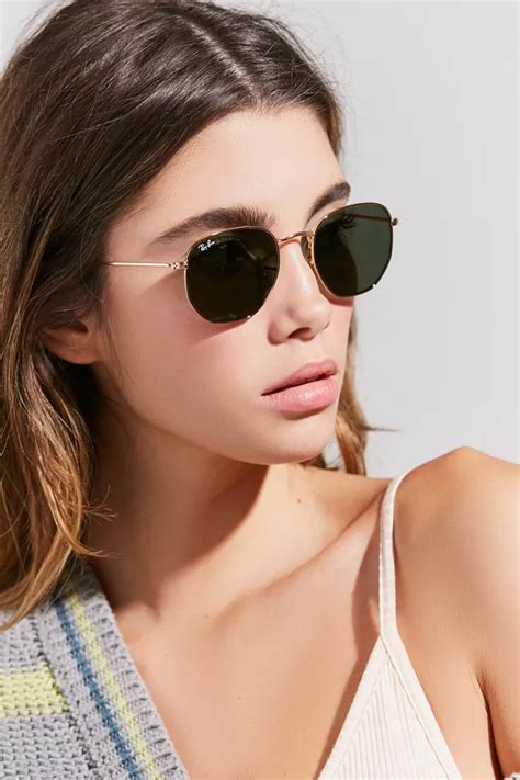 hexagonal flat lenses ray ban fake
